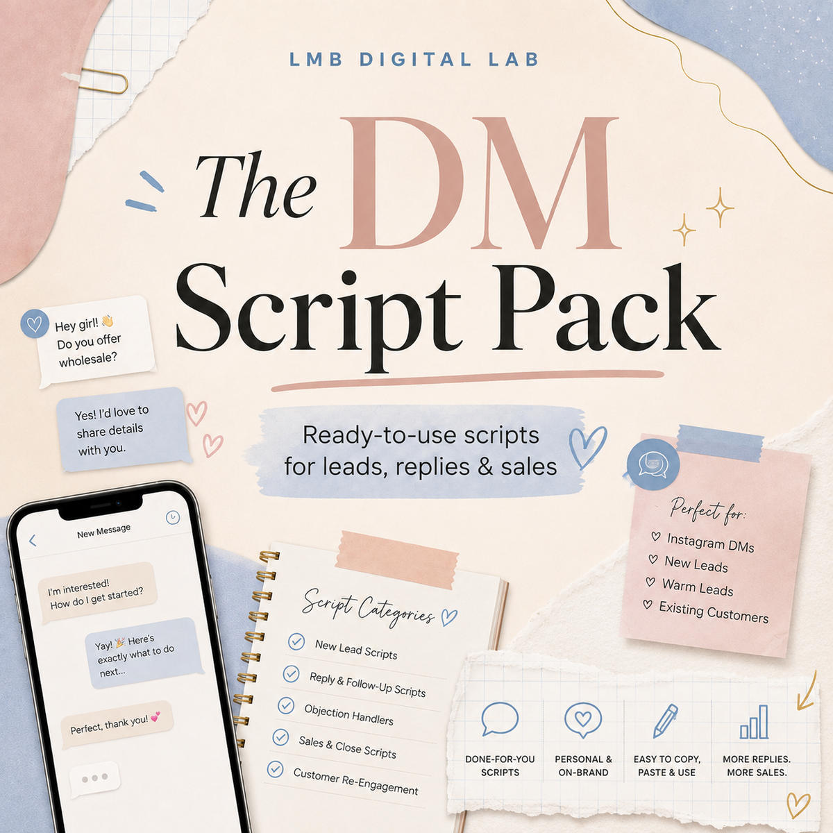 The DM Script Pack — 40+ DM Templates for Beauty Entrepreneurs